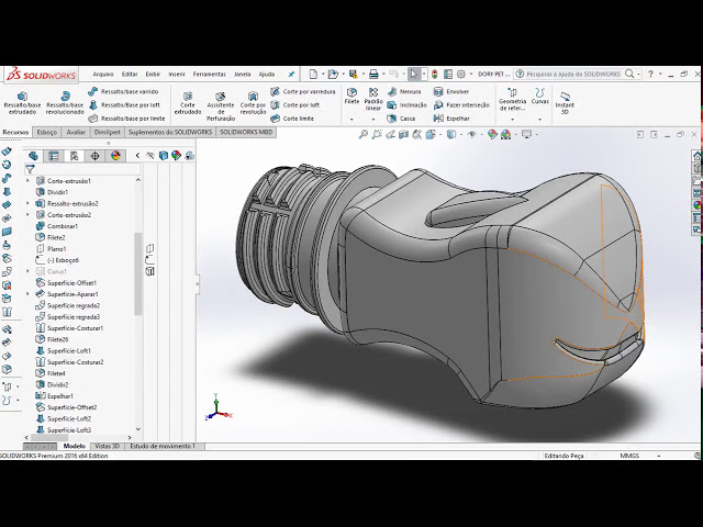 فیلم آموزشی: SolidWorks 2016 - تبدیل سطوح به جامد با زیرنویس فارسی