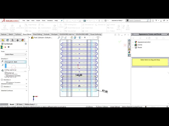 فیلم آموزشی: ⚡ ورق فلز Solidworks ویژگی تا و باز کردن با زیرنویس فارسی