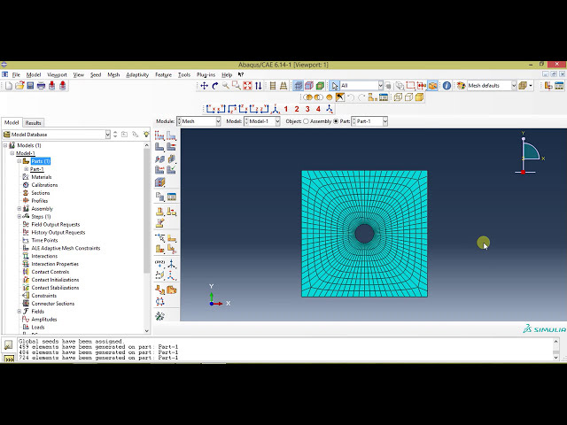 فیلم آموزشی: آموزش مش بندی Abaqus-ورق مش بندی سوراخ دار در آباکوس با پارتیشن