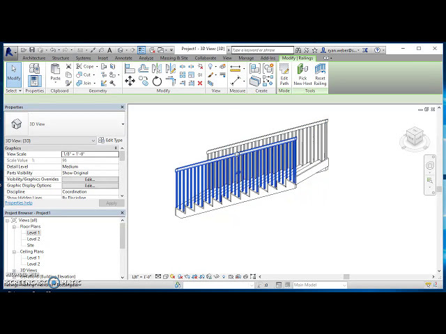 فیلم آموزشی: پله های مستقیم در Revit (پله با طرح) با زیرنویس فارسی