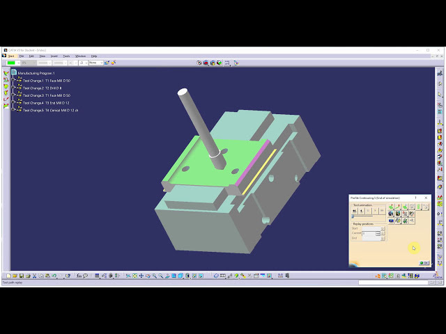 فیلم آموزشی: Catia V5 Machining (CAM) CNC برنامه نویسی- گیره part_1