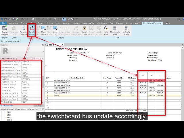 فیلم آموزشی: Revit 2021: Switchboard Circuit Phase Selection