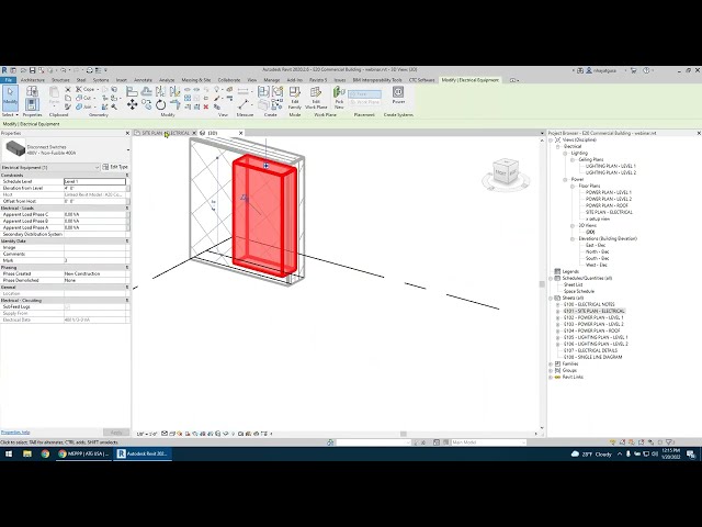 فیلم آموزشی: طراحی یک سیستم توزیع برق در Revit با زیرنویس فارسی