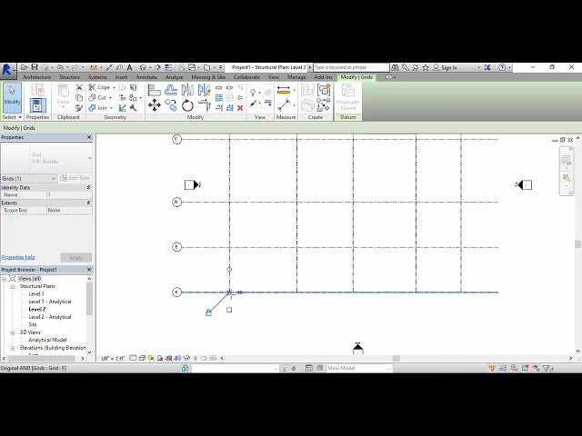 فیلم آموزشی: Autodesk Revit- Grid Lines با زیرنویس فارسی