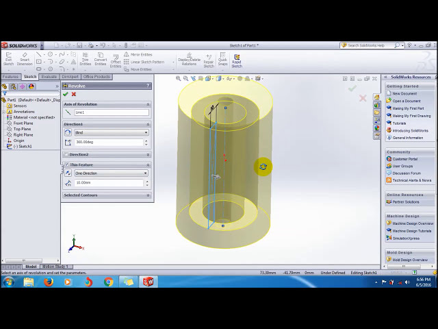 فیلم آموزشی: آموزش SolidWorks Revolved Boss/Base Feature Tutorial_SolidWorks Video Tutorial با زیرنویس فارسی