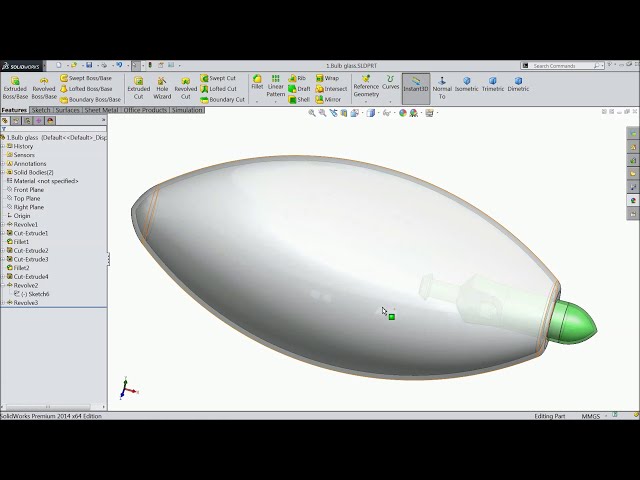 فیلم آموزشی: آموزش Solidworks Bulb