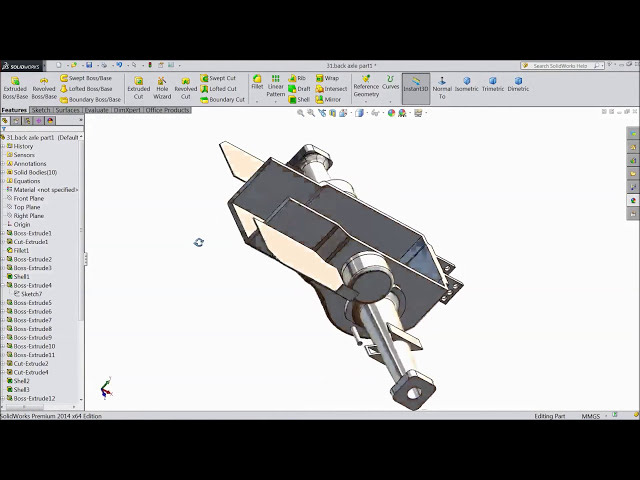 فیلم آموزشی: SolidWorks Tutorial Tractor 32.Back Axle Part2 با زیرنویس فارسی