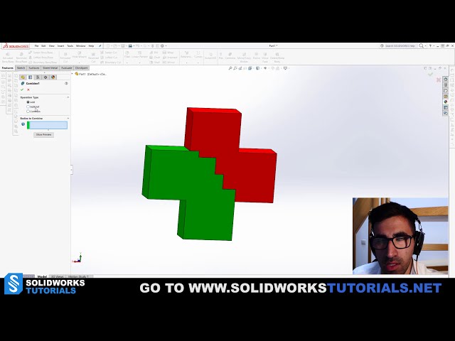 فیلم آموزشی: نحوه اتصال (ترکیب) دو قسمت (بدنه) در SolidWorks برای مبتدیان با زیرنویس فارسی