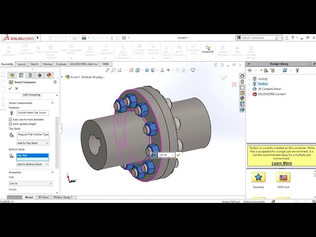 فیلم آموزشی: ⚡ بست های هوشمند solidworks | مونتاژ مجتمع در 5 دقیقه با زیرنویس فارسی