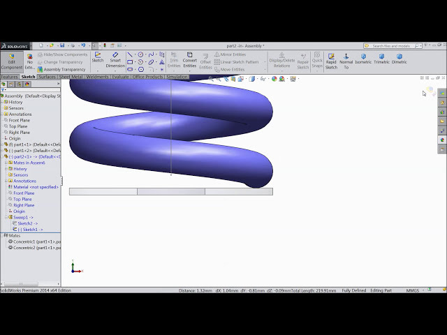 فیلم آموزشی: آموزش Solidworks انیمیشن Spring با زیرنویس فارسی