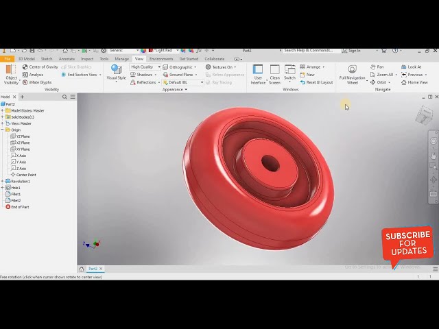 فیلم آموزشی: آموزش Autodesk Inventor 2022 l Caster wheel Design I Revolve