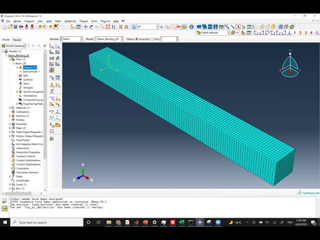 فیلم آموزشی: #آموزش های ABAQUS: پرتوهای کنسولی سه بعدی در مقابل پرتوهای 1 بعدی با زیرنویس فارسی