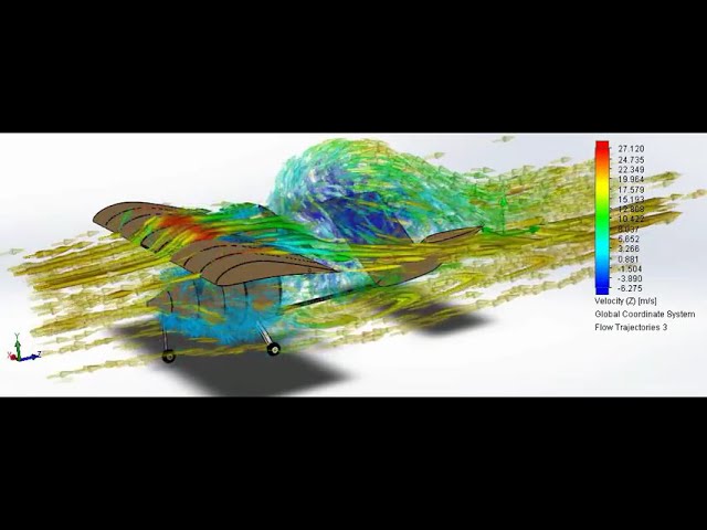 فیلم آموزشی: شبیه سازی جریان آیرودینامیک هواپیما با سالیدورک 2015