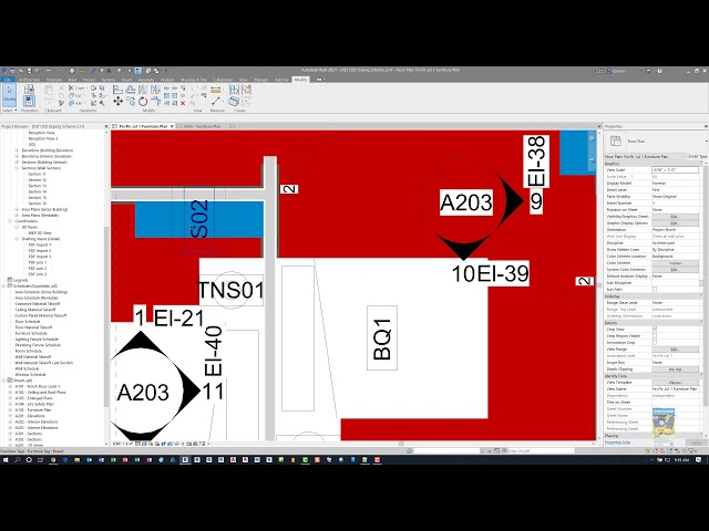 فیلم آموزشی: Revit 2021 - چرخش برچسب ها با کامپوننت ها با زیرنویس فارسی