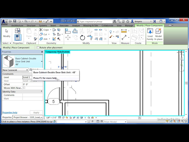 فیلم آموزشی: آموزش Revit - 11_01-Load And Place Casework با زیرنویس فارسی