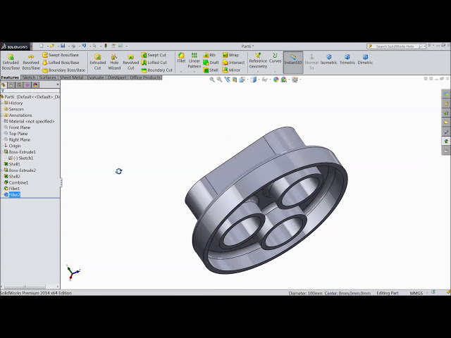 فیلم آموزشی: آموزش SolidWorks Basic Model 1 با زیرنویس فارسی