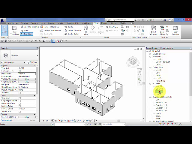 فیلم آموزشی: ماژول 6: واحد 6: Revit Architecture: نمای پیش فرض سه بعدی با زیرنویس فارسی