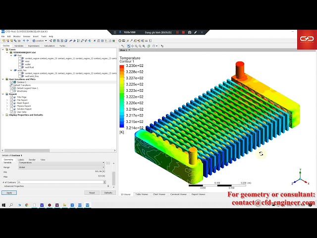 فیلم آموزشی: ANSYS FLUENT: شبیه سازی CFD برای رادیاتور سه بعدی با زیرنویس فارسی