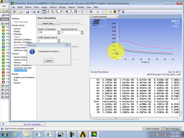 فیلم آموزشی: مقدمه ای بر ANSYS Fluent (3/4): Fluent Setup and Run با زیرنویس فارسی