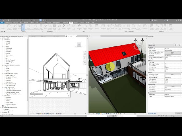 فیلم آموزشی: Revit Snippet: 2 روش آسان برای ایجاد نمای پرسپکتیو مقطعی با زیرنویس فارسی