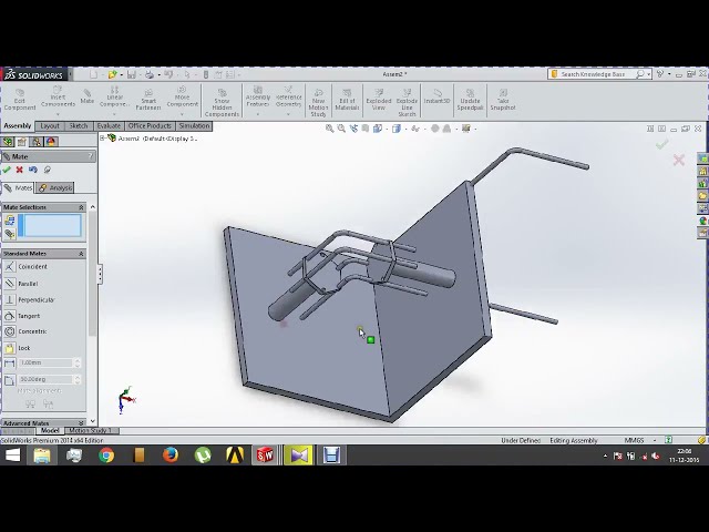 فیلم آموزشی: مکانیزم انتقال قدرت 90 درجه در solidworks