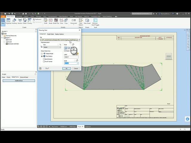 فیلم آموزشی: Autodesk Inventor | خم توجه به باز شدن