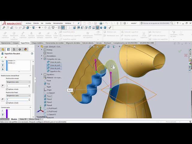 فیلم آموزشی: 10 SolidWorks - Superficies با زیرنویس فارسی