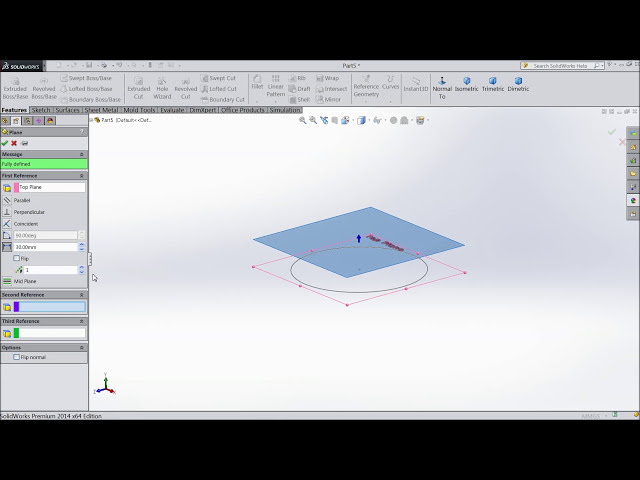 فیلم آموزشی: SolidWorks Tutorial For Beginners 30.insert Planes با زیرنویس فارسی