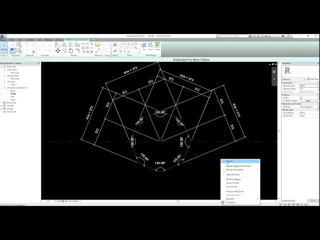 فیلم آموزشی: Revit Octagon Parametric