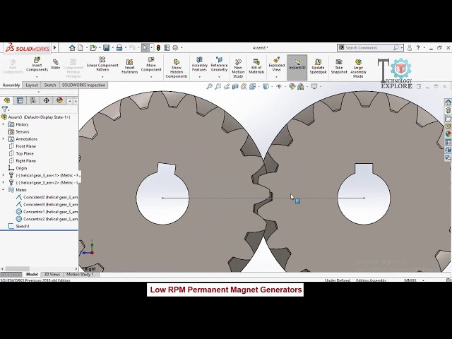 فیلم آموزشی: نحوه مونتاژ چرخ دنده ها در SolidWorks | Gear Mate در مجموعه SolidWorks با زیرنویس فارسی