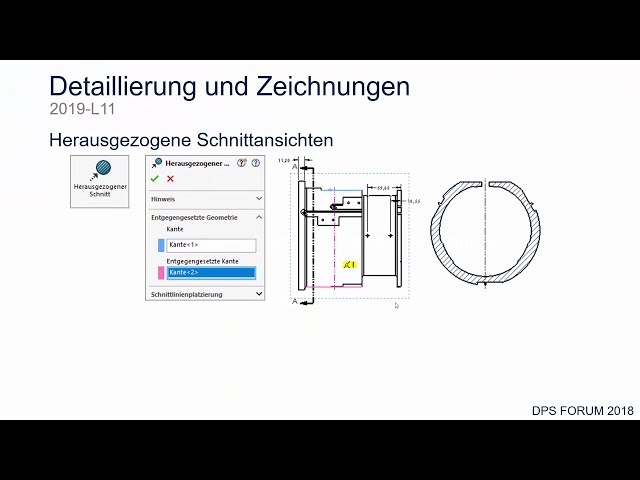 فیلم آموزشی: SOLIDWORKS 2019 - جزئیات و نقشه‌ها - نماهای بخش استخراج شده با زیرنویس فارسی