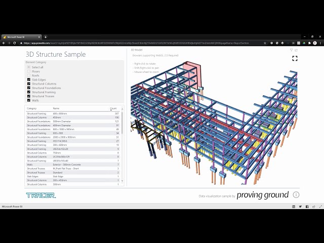 فیلم آموزشی: آموزش Tracer - 3D Power BI Visual جدید برای نمایش عناصر Revit با زیرنویس فارسی