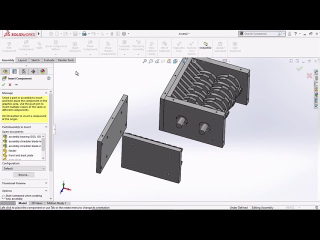 فیلم آموزشی: SOLIDWORKS TUTORIAL : SCRAP Metal Shredder Part 3/3