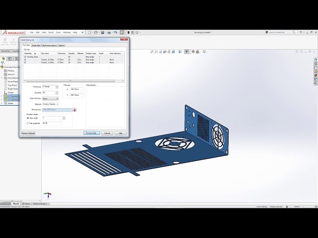 فیلم آموزشی: WW - NESTINGWorks، جدیدترین ابزار سه بعدی موجود مستقیماً در SOLIDWORKS برای مدل‌های تخت تودرتو با زیرنویس فارسی