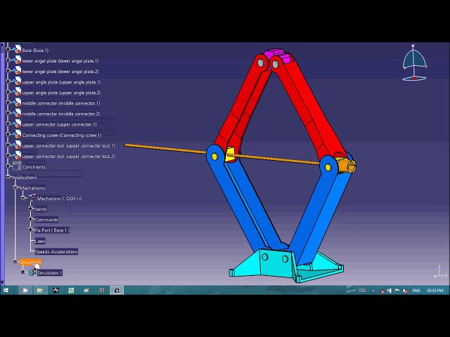 فیلم آموزشی: مونتاژ جک مکانیکی در CATIA V5 | مونتاژ جک پیچ در CATIA V5 با زیرنویس فارسی