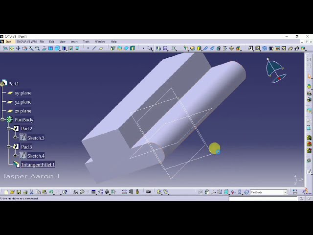 فیلم آموزشی: فیله در CATIA V5 (همه گزینه ها) با زیرنویس فارسی