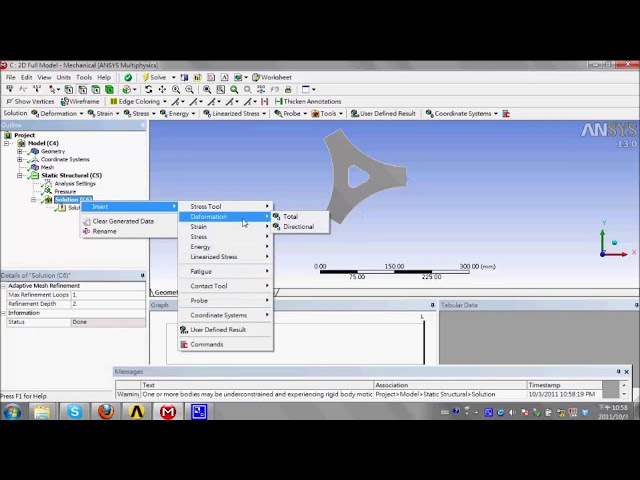 فیلم آموزشی: آموزش میز کار ANSYS - TRIANGULAR PLATE