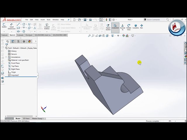 فیلم آموزشی: نحوه تبدیل فایل اتوکد به solidworks| اتوکد 3d تا solidworks 3d