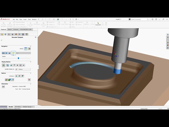 فیلم آموزشی: آموزش سالیدورکس | آموزش SolidWorks CAM | عملیات چمفر و گوشه گرد با زیرنویس فارسی