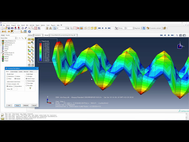 فیلم آموزشی: ABAQUS: فرکانس های طبیعی / حالت های طبیعی / تجزیه و تحلیل FEM با زیرنویس فارسی