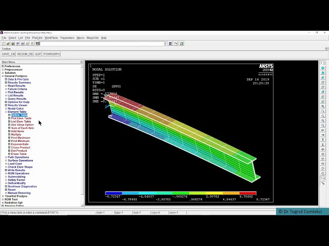 فیلم آموزشی: نمونه پرتو سه بعدی تحلیل المان محدود با ANSYS Mechanical APDL و نوع عنصر BEAM188 با زیرنویس فارسی