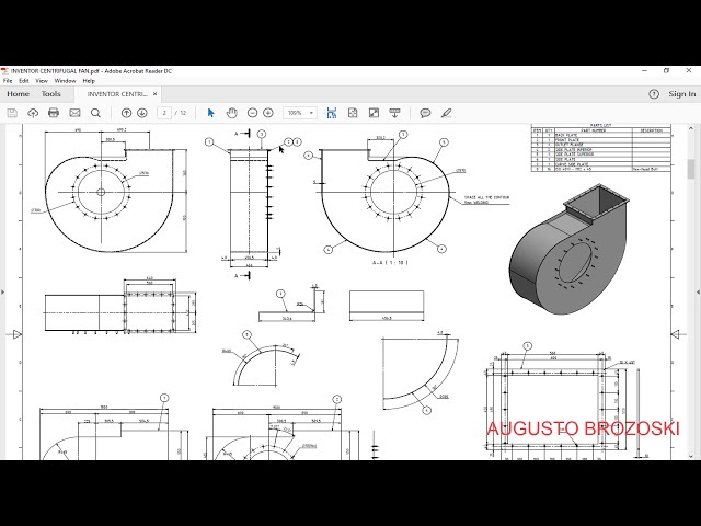 فیلم آموزشی: پنکه سانتریفیوژ AUTODESK InVENTOR 01 - 10 با زیرنویس فارسی