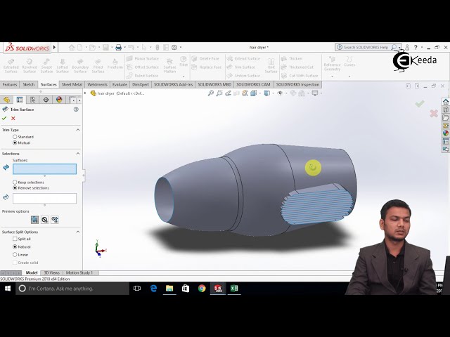 فیلم آموزشی: دستورات حذف Face، Extend Face، Trim Face، Untrim Face در SolidWorks