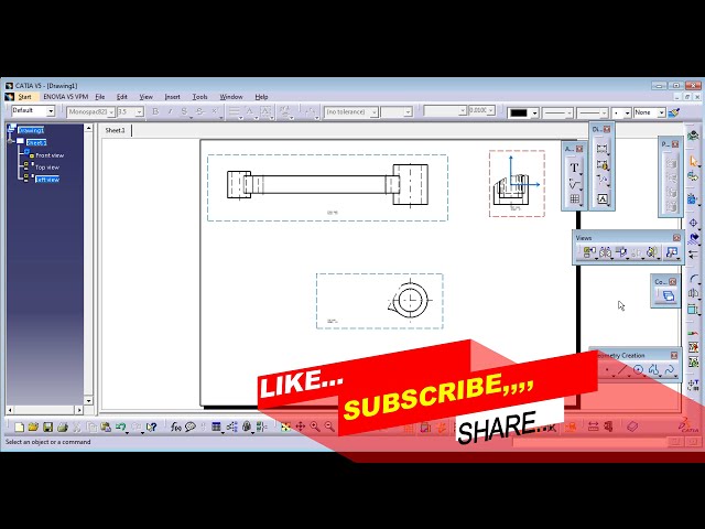 فیلم آموزشی: catia v5| نمای پیش نویس - برش در catia با زیرنویس فارسی