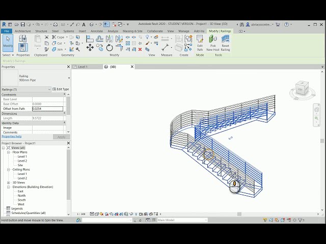 فیلم آموزشی: ایجاد یک پله پایه با طرح revit 2020