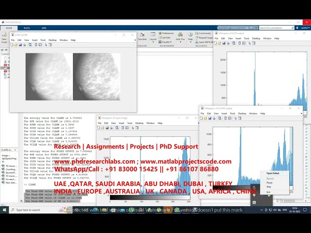 فیلم آموزشی: همسان سازی هیستوگرام تطبیقی ​​کنتراست محدود برای تصاویر ماموگرافی کد MATLAB CLAHE