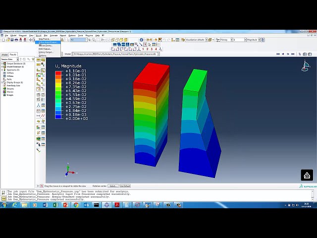 فیلم آموزشی: Abaqus: نحوه اعمال فشار هیدرواستاتیک بر روی دیوار عمودی