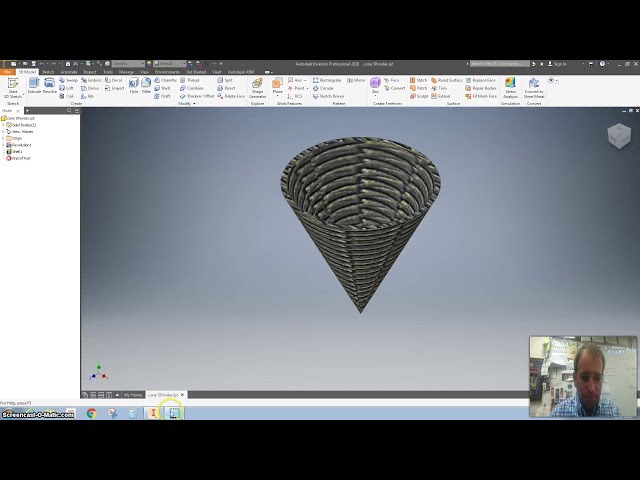فیلم آموزشی: ساخت مخروط برای مبتدیان با استفاده از Autodesk Inventor با زیرنویس فارسی