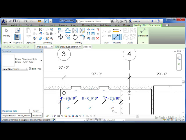 فیلم آموزشی: آموزش Revit - 06_05-Window Spacing با زیرنویس فارسی