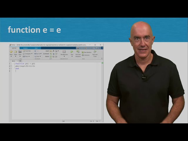 فیلم آموزشی: اسکریپت ها و توابع در متلب | سخنرانی 4 | روش های عددی برای مهندسان با زیرنویس فارسی
